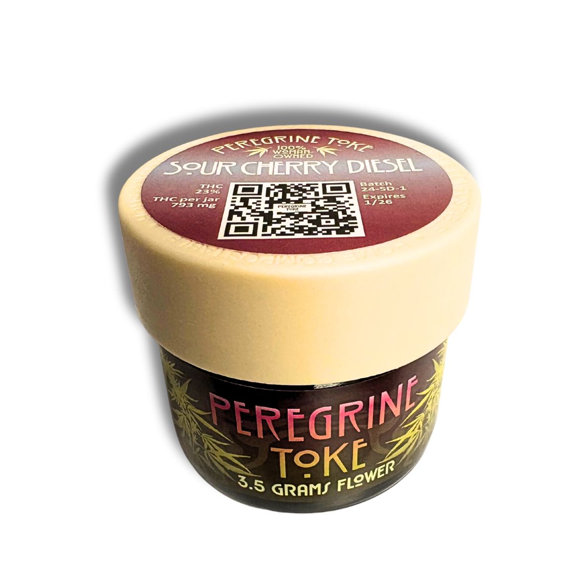 Photograph of product: Peregrine Toke Sour Cherry Diesel Flower - 3.5g