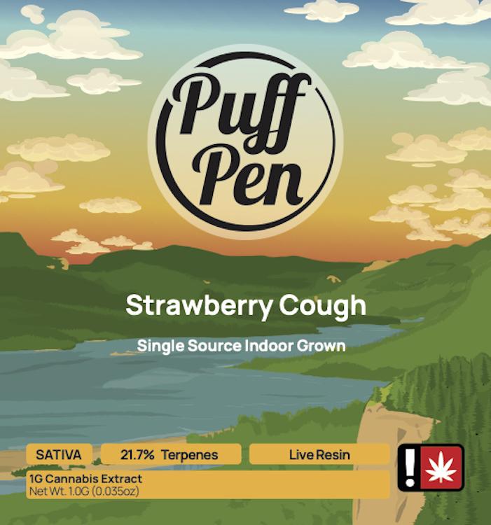 Photograph of product: Garden First - Strawberry Cough (S) - Puff Pen Live Resin Cartridge 1g