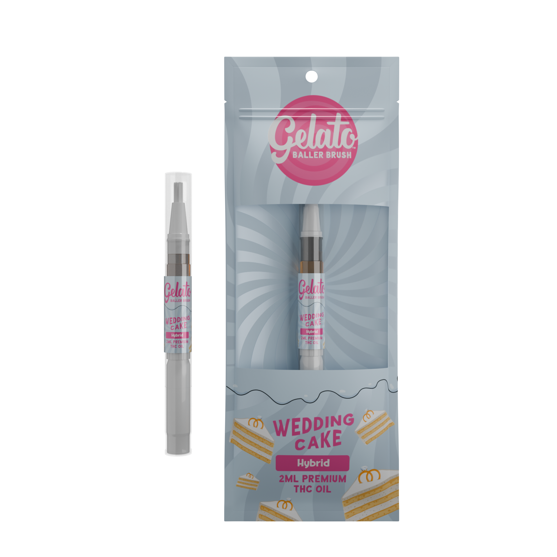 Photograph of product: Gelato - Baller Brush - Wedding Cake (H) (2.0g)