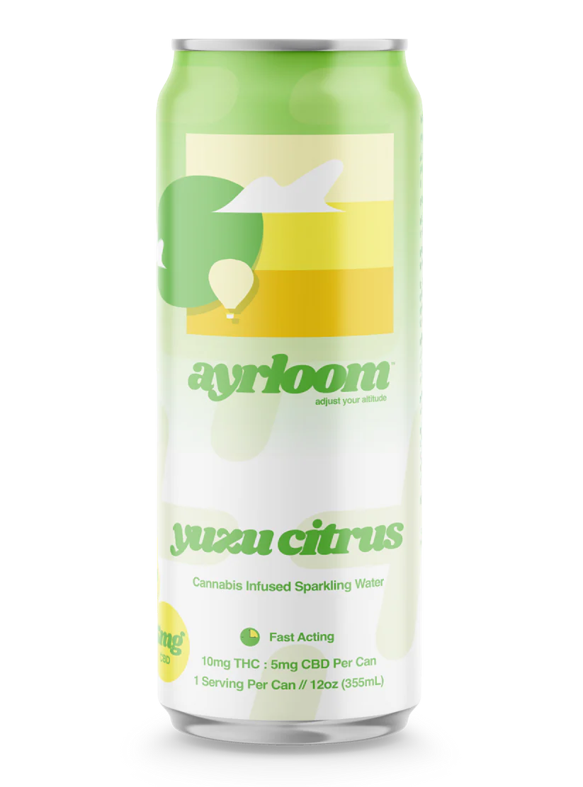 Photograph of product: Ayrloom | Yuzu Citrus Selzter | Beverage | 10mg
