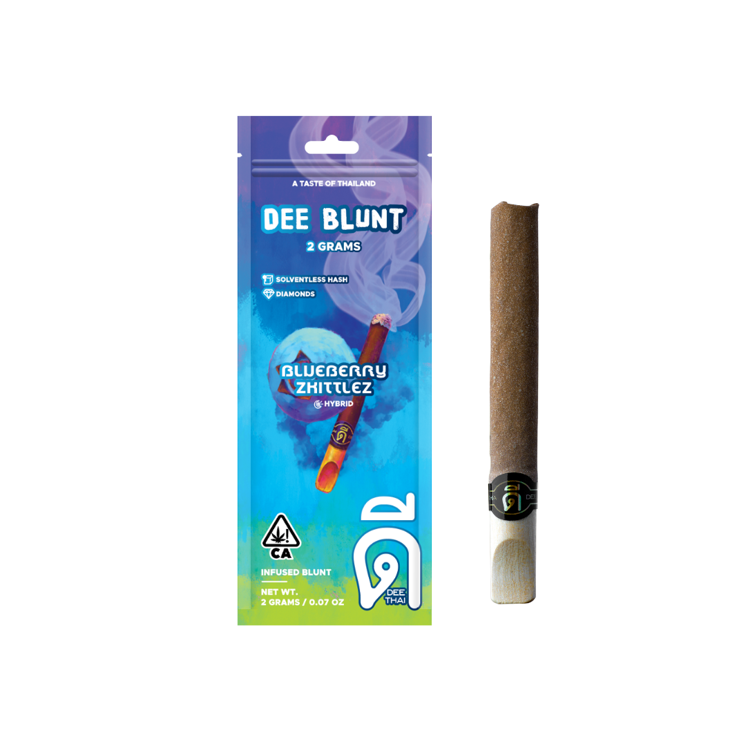 Photograph of product: Blueberry Zkittlez 2G Blunt (2025) Dee