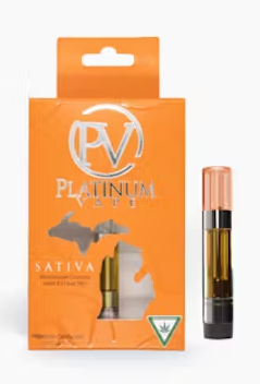 Photograph of product: Platinum Vape 510 Cartridge | Rising Tide