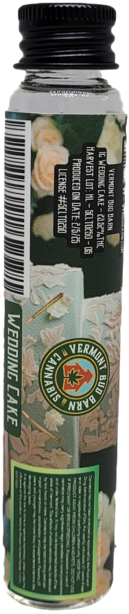 Photograph of product: Wedding Cake Pre-Roll | Vermont Bud Barn