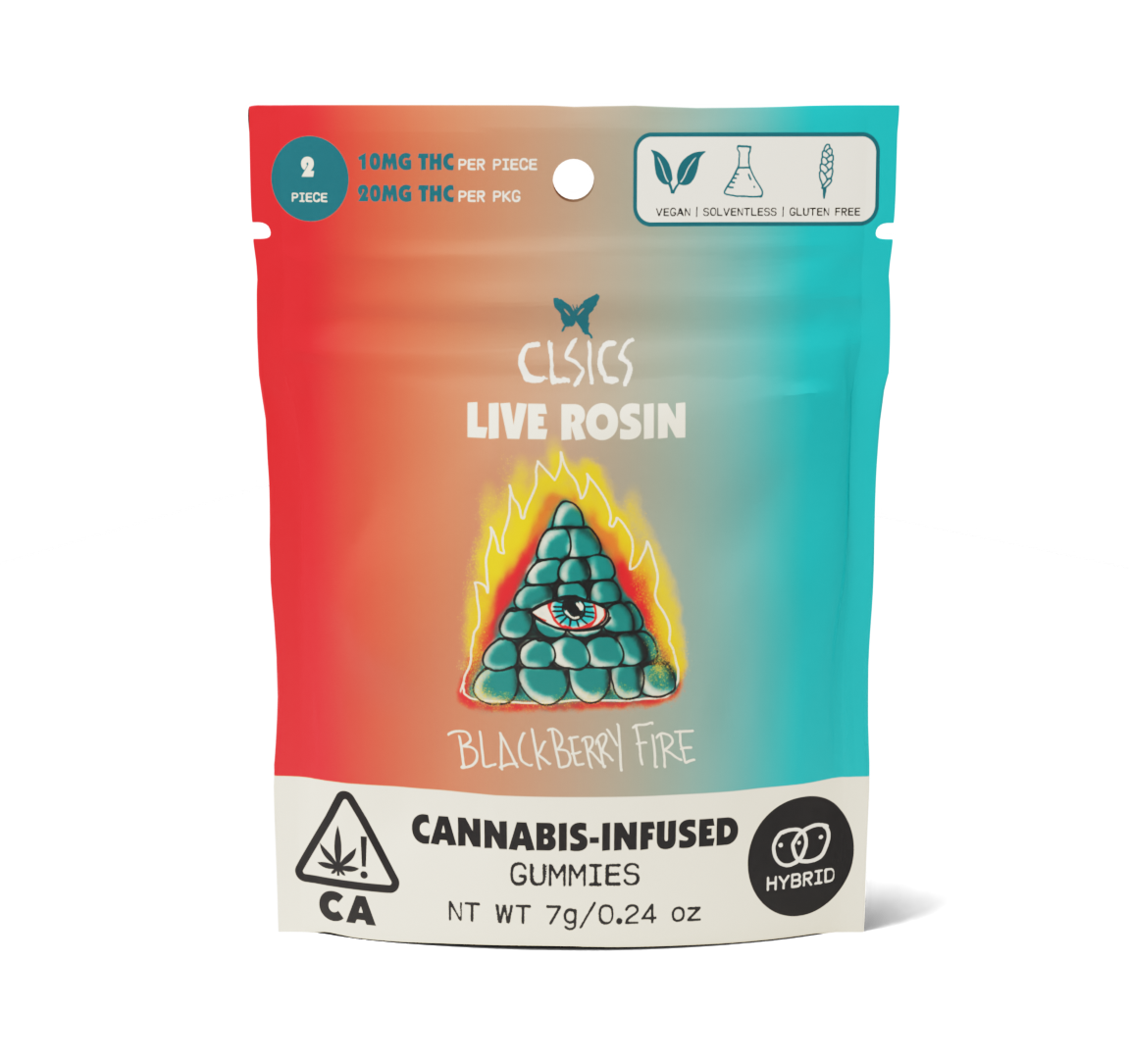Photograph of product: CLSICS - Pink Lemon Up (Hybrid) Live Rosin Gummies (100mg)