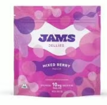 Photograph of product: JAMS Jellies 10pk/100mg- Mixed Berry