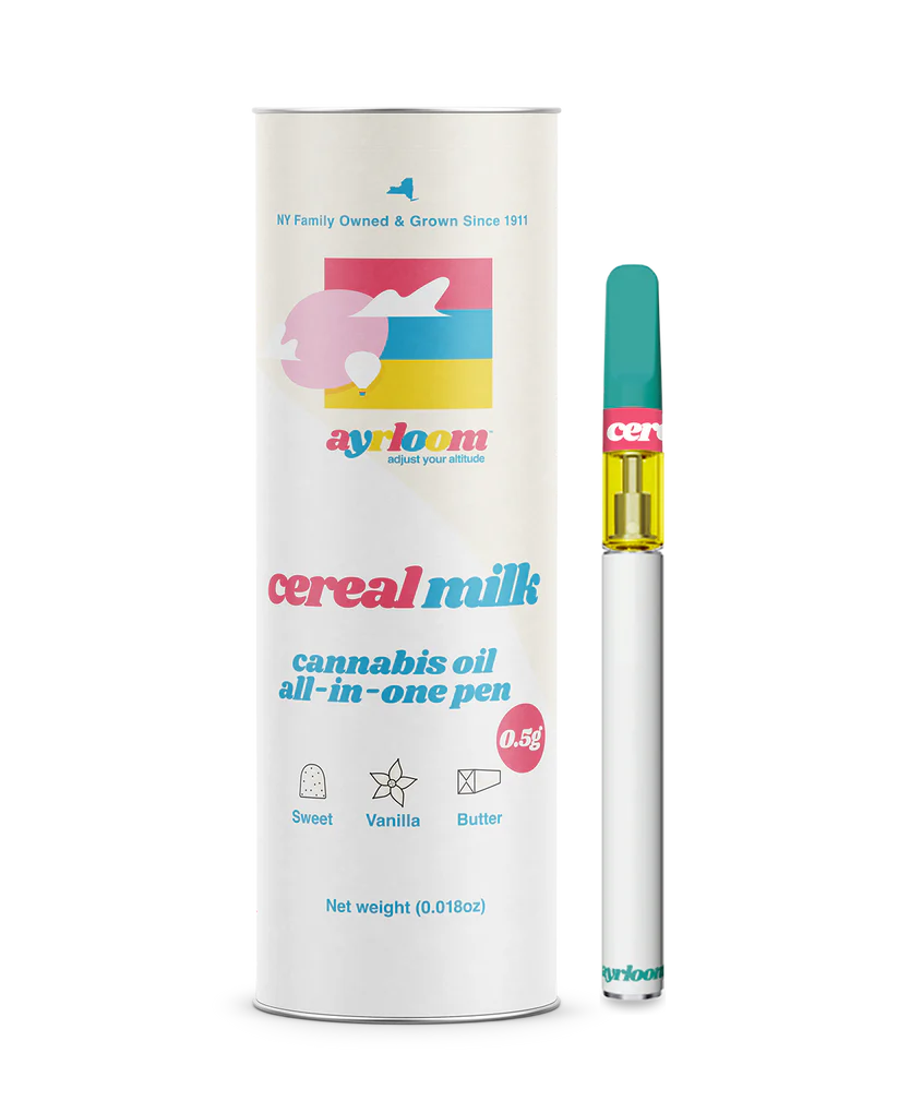 Photograph of product: Ayrloom - Vape AIO Pen (0.5g) - Cereal Milk