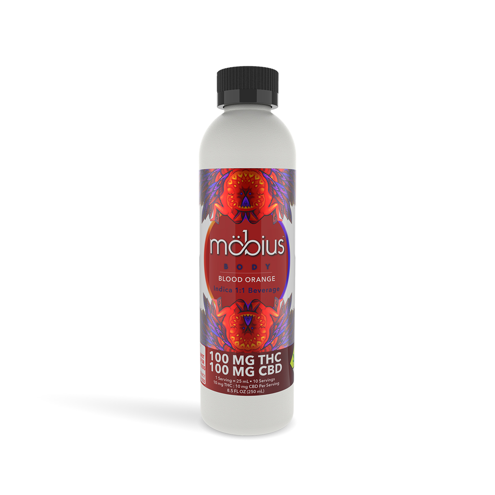 Photograph of product: Blood Orange 1:1 TH-oui:CBD Beverage