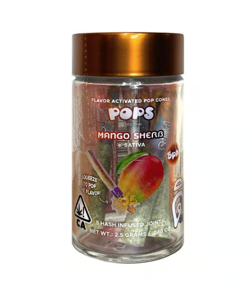 Photograph of product: Dee Pops Multi-Pack Infused PreRoll - Blue Zkittlez