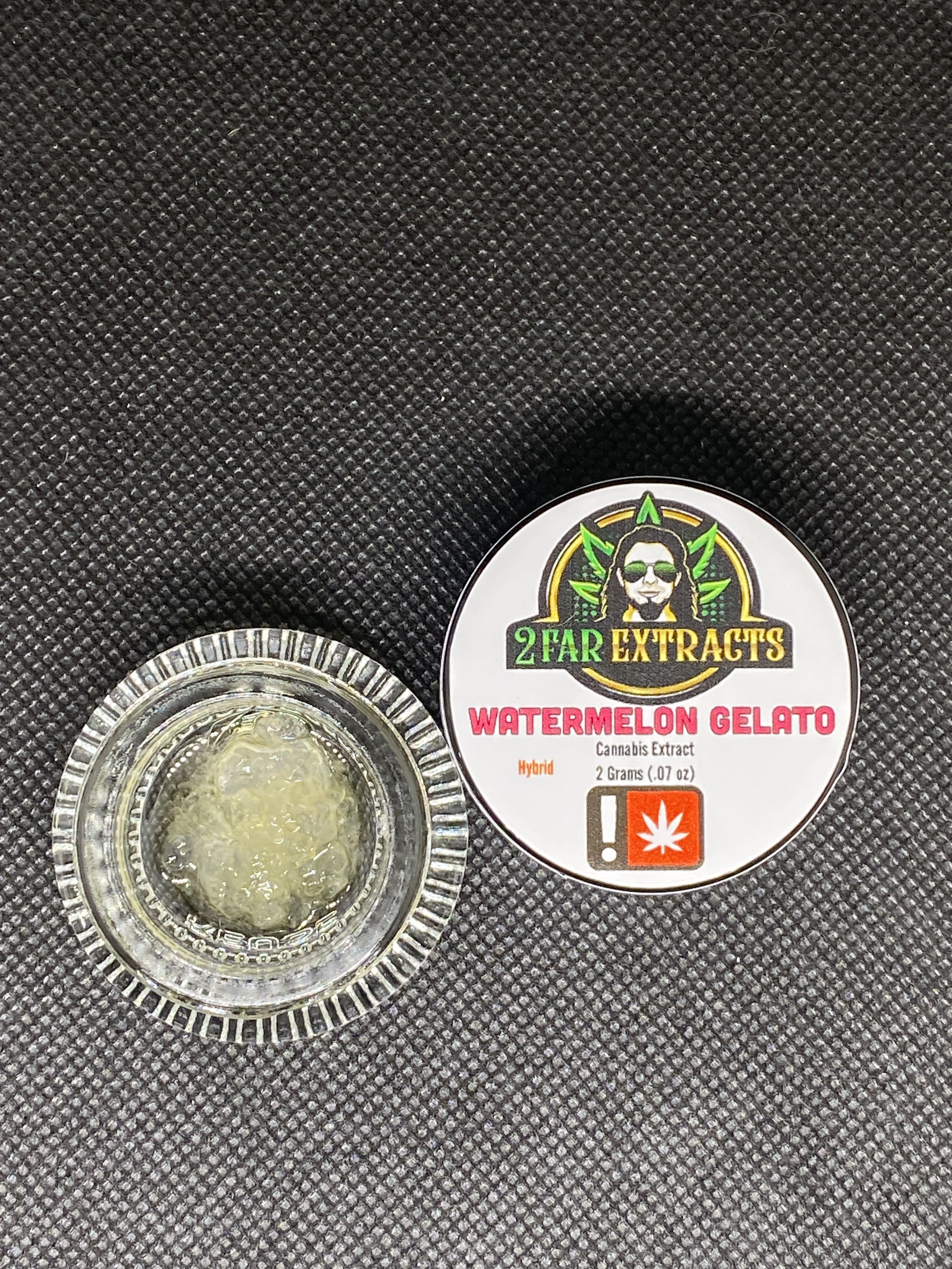 Photograph of product: 2 Far Extracts - Watermelon Gelato (H) - Diamonds & Sauce BUCKET 2g
