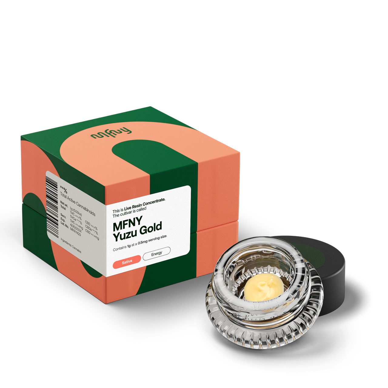 Photograph of product: MFNY Yuzu Gold Live Resin Badder | 1g