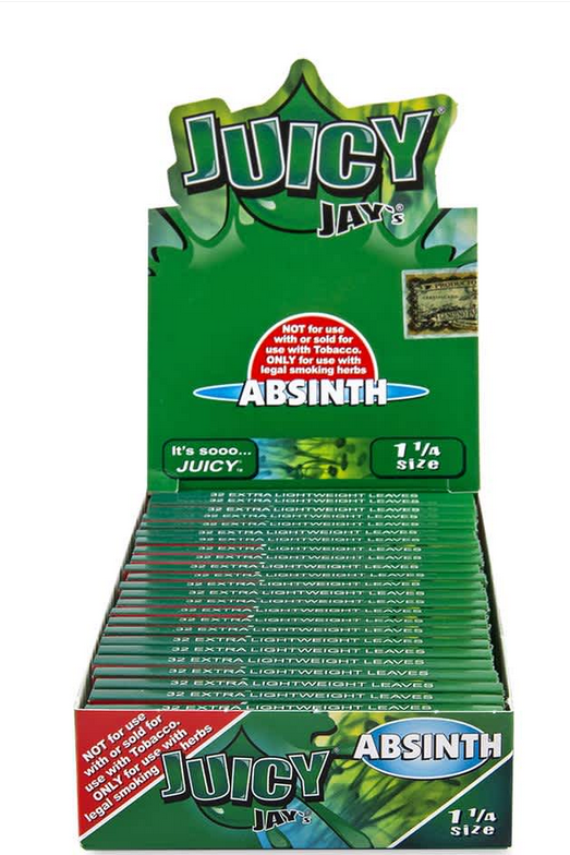 Photograph of product: Juicy Jays | 1 1/4 Rolling Papers | Absinth