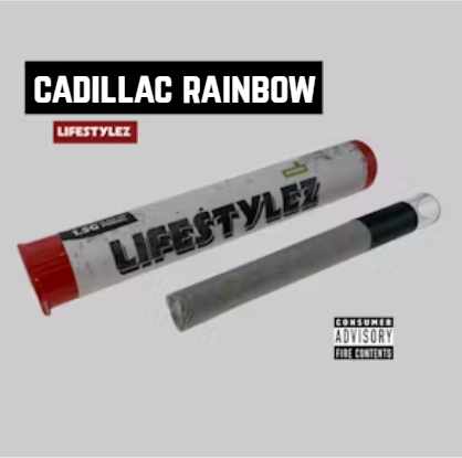 Photograph of product: Cadillac Rainbow | LifeStylez | Glass Tip Pre-roll