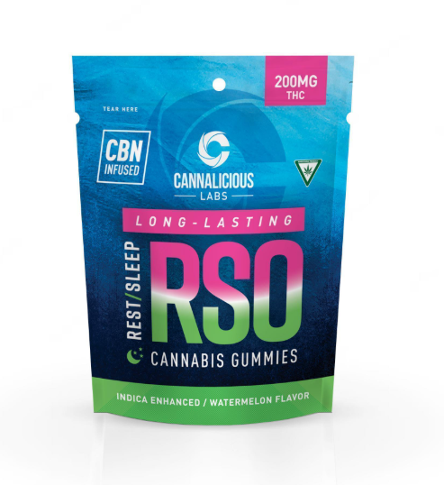 Photograph of product: Watermelon | 20mg TH-oui x 10pk | RSO + CBN Infused | Cannalicious Labs