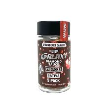 Photograph of product: Galaxy Diamond Sauce Preroll Pack Strawberry Daiquiri