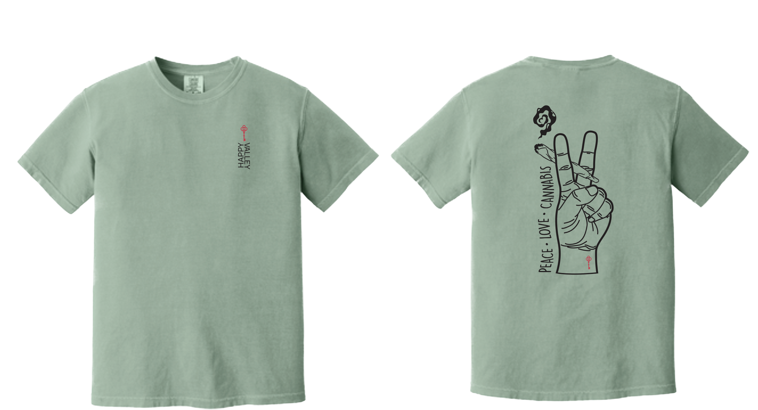 Photograph of product: Peace, Love and Oui'd T-Shirt