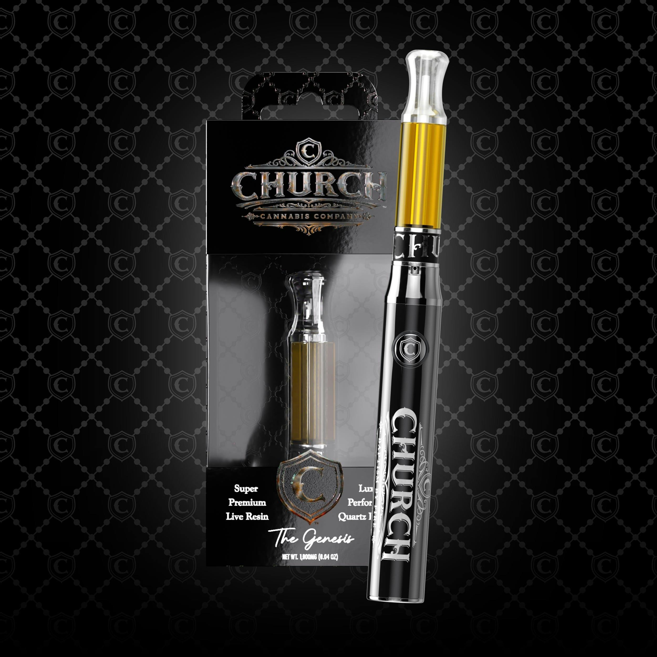 Photograph of product: CHURCH | STRAWBERRY COUGH | LIVE RESIN CART | 1G