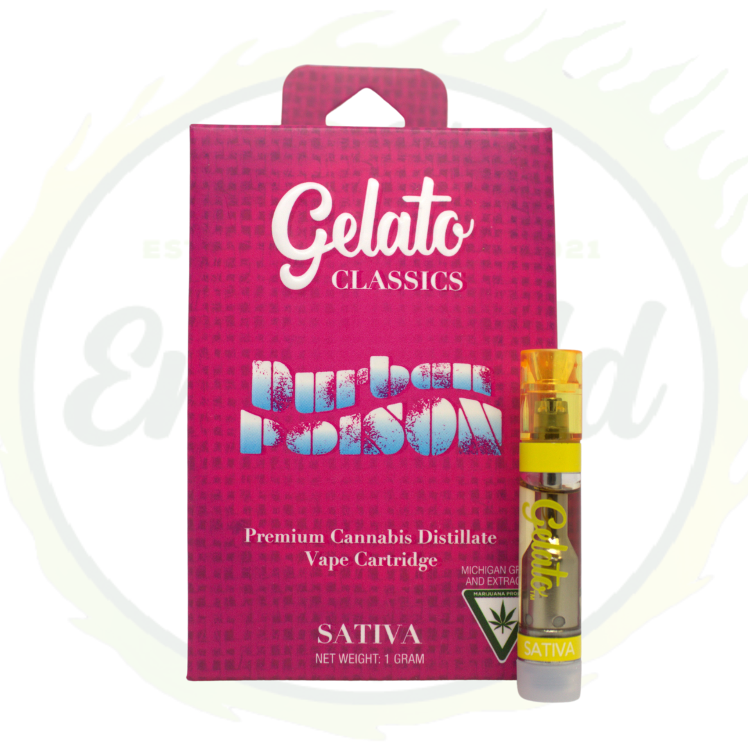 Photograph of product: Gelato Cartridge 1G Durban Poison