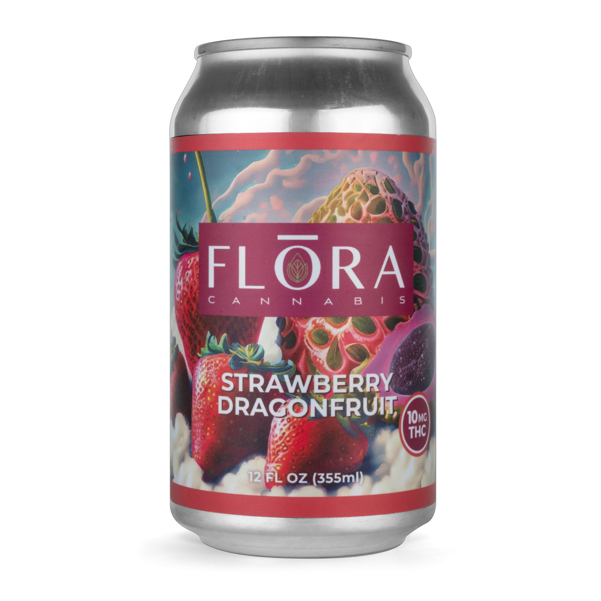 Photograph of product: Flora | Strawberry Dragonfruit | 10mg TH-oui Beverage