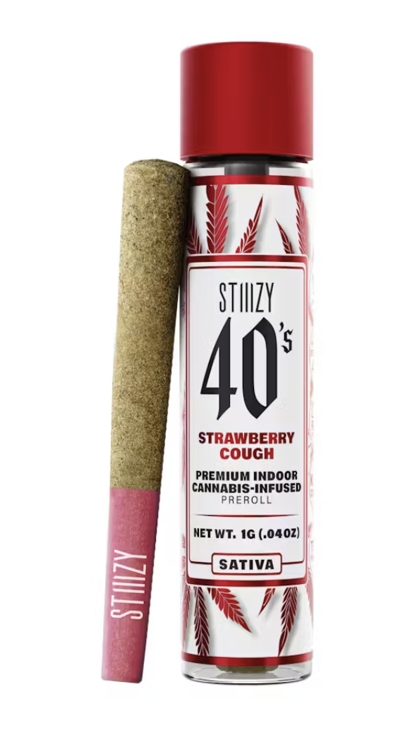 Photograph of product: Strawberry Cough - 1g Infused Pre-rolls