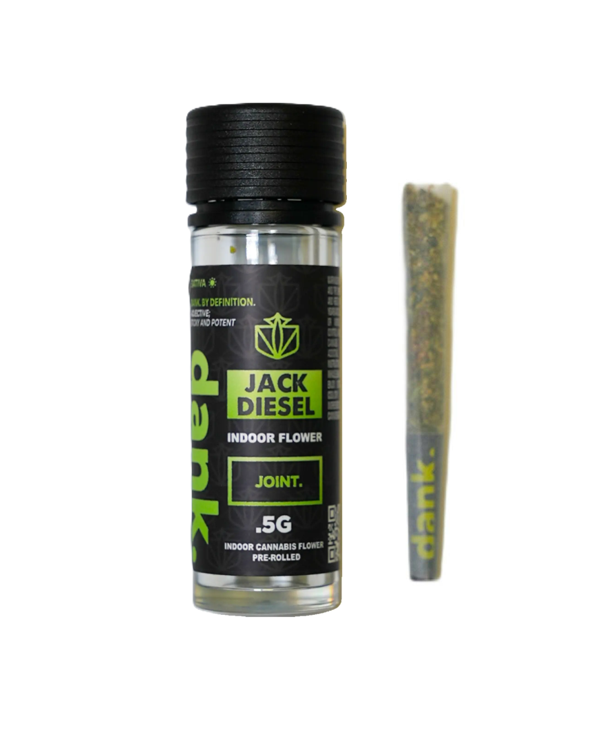 Photograph of product: Dank | Jack Diesel | Indoor Flower Pre-Roll 0.5g