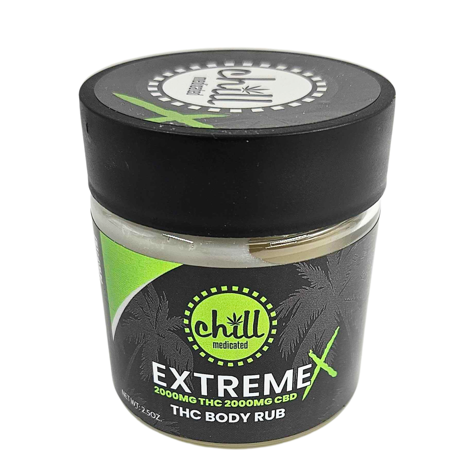 Photograph of product: CHILL MEDICATED | Topical | ExtremeX 1:1 TH-oui:CBD | 2000mg