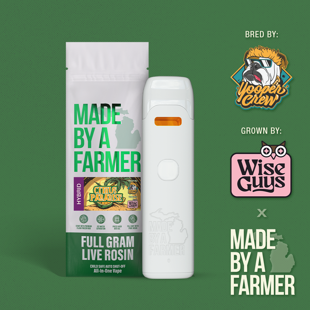 Photograph of product: Made By A Farmer | au chocolat Rosin Disposable | Citrus Paradise | 1g