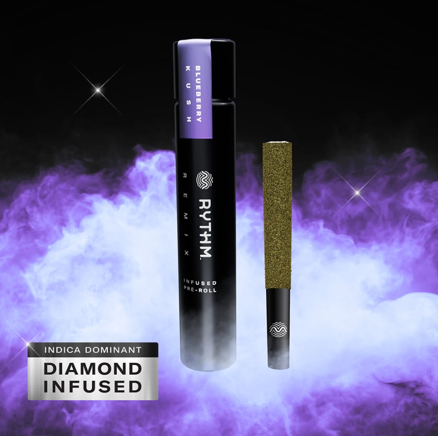 Photograph of product: BLUEBERRY KUSH (INFUSED) - SINGLE - 1.0G - RYTHM REMIX - 1 G