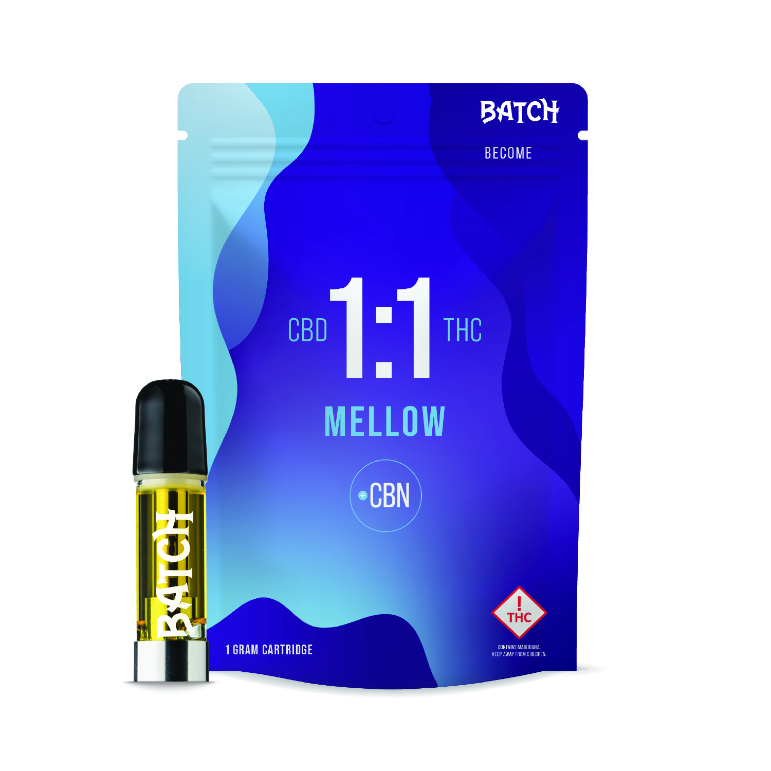 Photograph of Product: Batch | Cartridges | Become 1:1 Mellow | 1 g