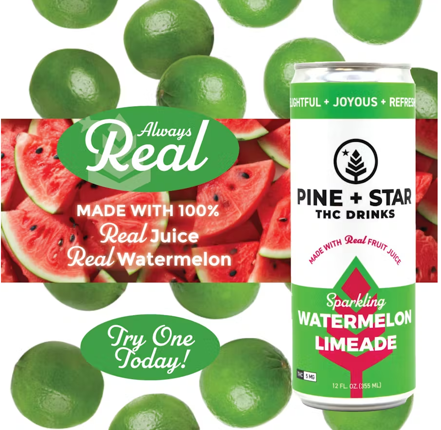 Photograph of product: Watermelon Limeade | Infused Sparkling Seltzer 12oz 5mg