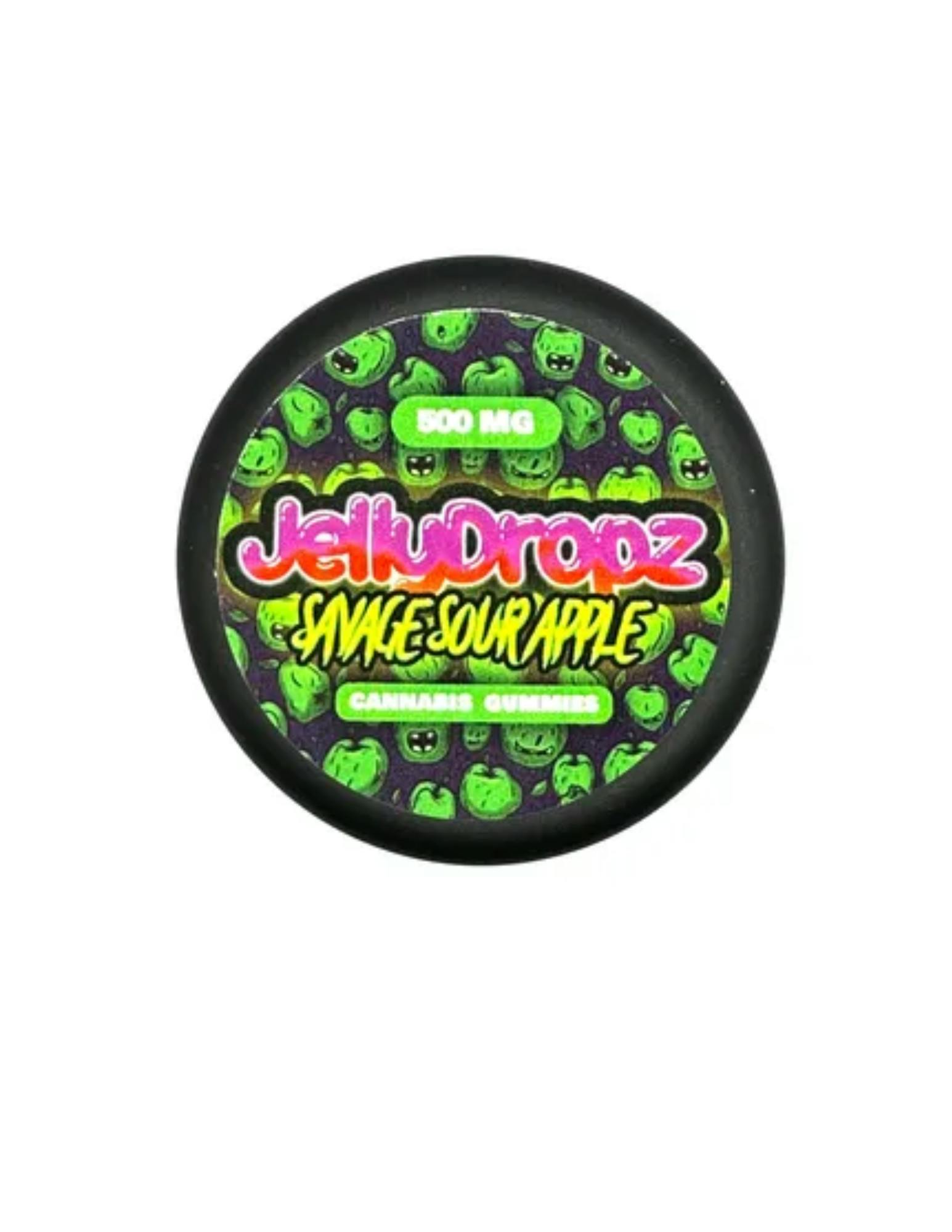 Photograph of product: Jelly Dropz Gummies | Savage Sour Apple | 500 mg