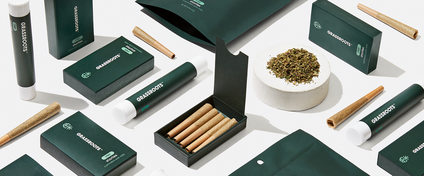 Photograph of product: Grassroots | Shorties | Cap Junky | 5 x .4g Pre Rolls Pack