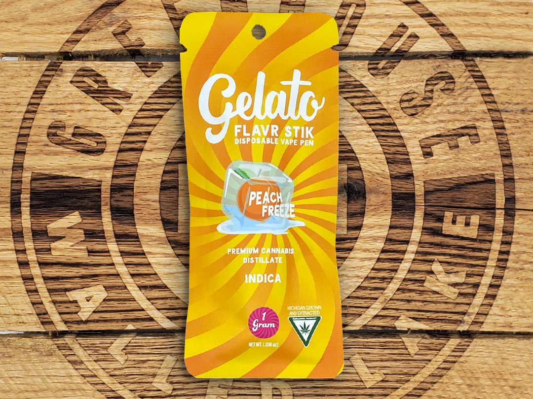 Photograph of product: Gelato | Peach Freeze | 1g AIO Cart