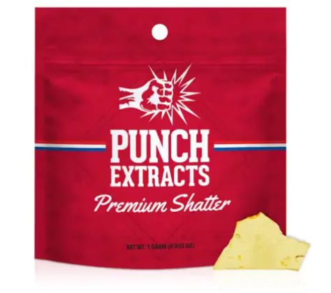 Photograph of product: Punch Extracts Honey Buns Shatter 1g