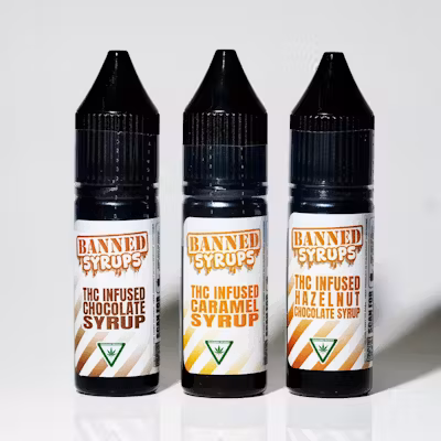 Photograph of product: BANNED | 200MG SYRUP HAZELNUT