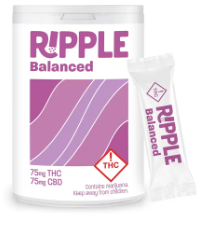 Photograph of Product: Ripple - Dissolvable - Balanced (1:1) (CBD:THC) 75mg
