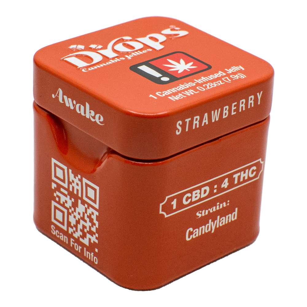 Photograph of product: Drops - Strawberry Gummies Single 1:1:2