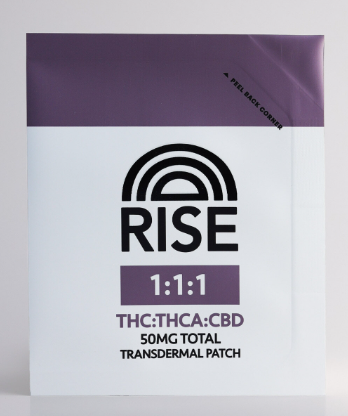 Photograph of product: Rise   50mg Transdermal Patch   1:1:1 Thc:Thca:Cbd