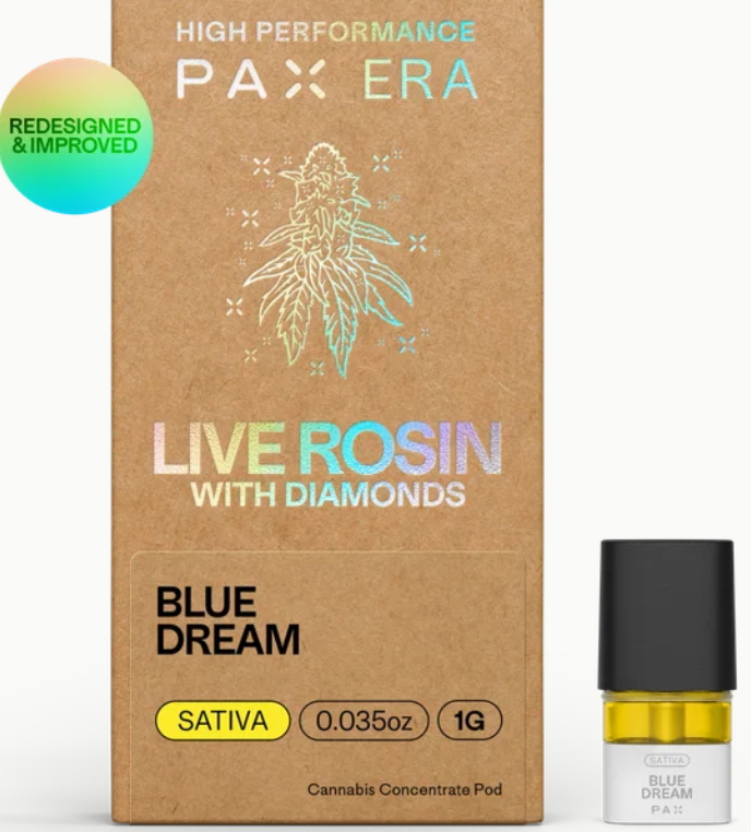 Photograph of product: Blue Dream | 1g | Live Rosin | Pod | PAX