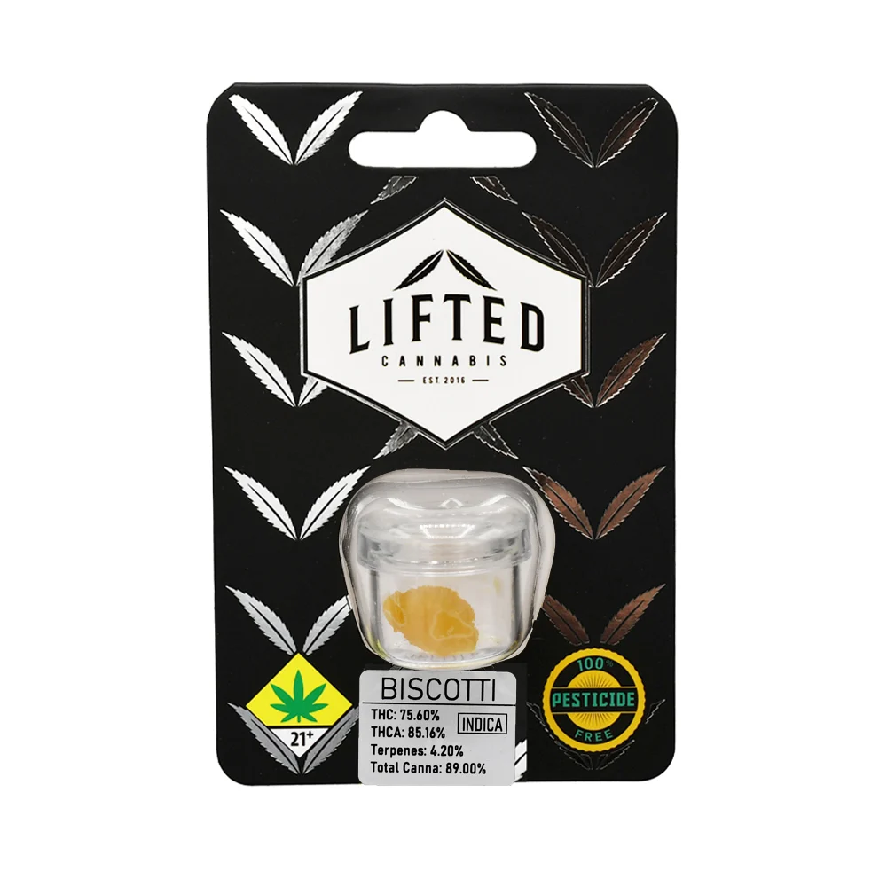 Photograph of product: Lifted CON Gelato Sugar Crystals Hydrocarbon Extract 1g