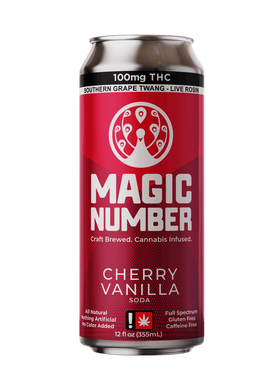 Photograph of product: Magic Number Cherry Vanilla Soda - 100MG TH-oui
