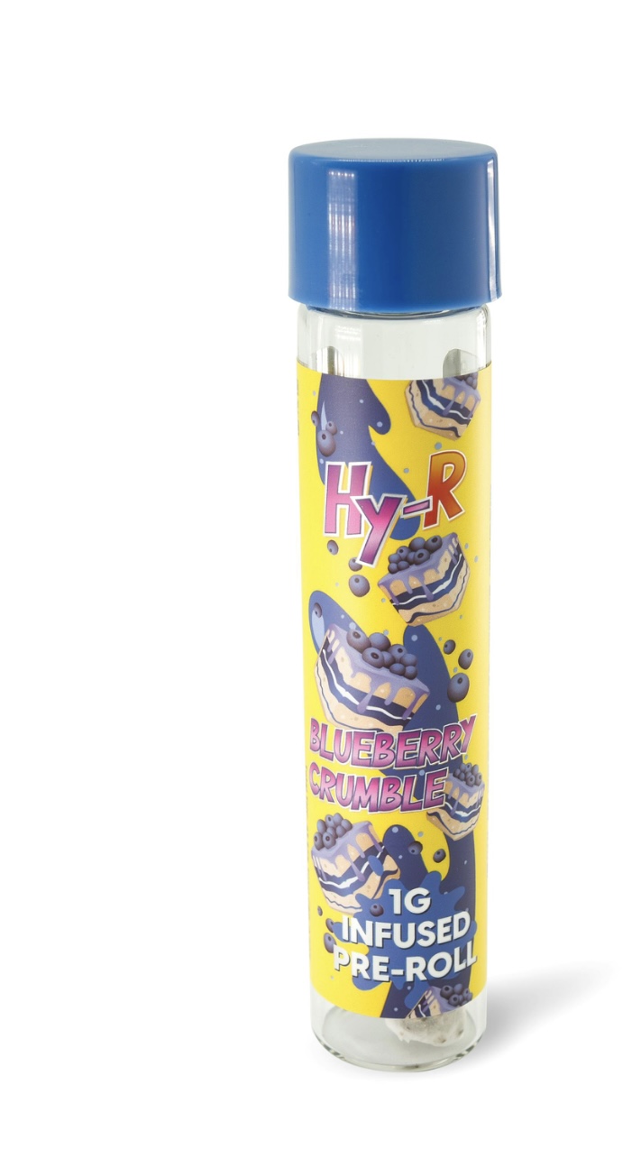Photograph of product: HY-R: Blueberry Crumble 1G Infused Pre-Roll