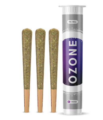 Photograph of product: OZONE BUTTERSTUFF 3PK PRE-ROLLS 1.5G