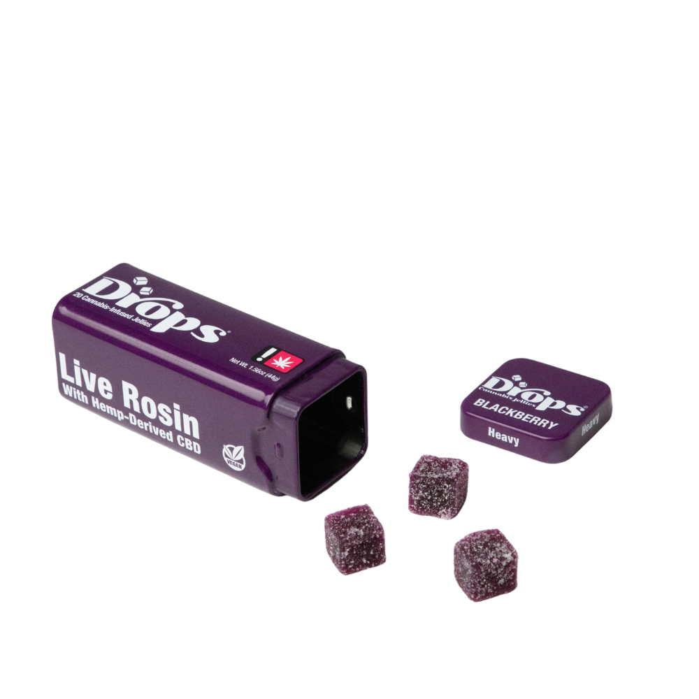 Photograph of product: BLACKBERRY LIVE ROSIN GUMMIES 20-PACK (2:1 CBD:TH-oui)