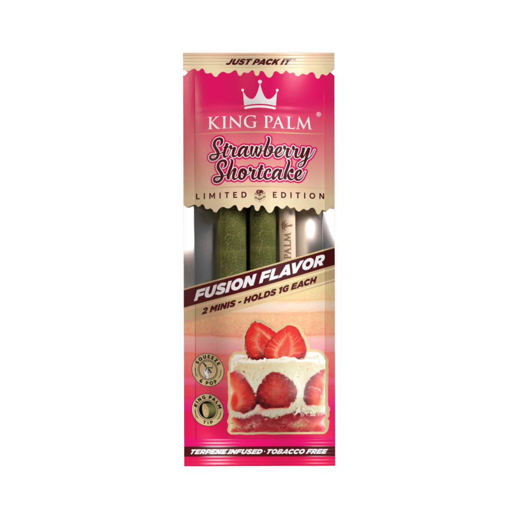 Photograph of product: King Palm | 2pk Mini Rolls | Strawberry Shortcake