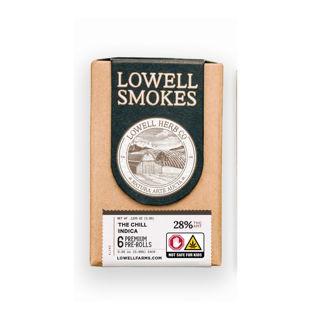 Photograph of product: Lowell | The Chill | Pre-Rolls | 6pk/3.5g