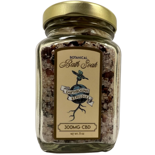 Photograph of product: Sacred Frankincense & Rose 300mg CBD Bath Soak By EarthBound Remedies
