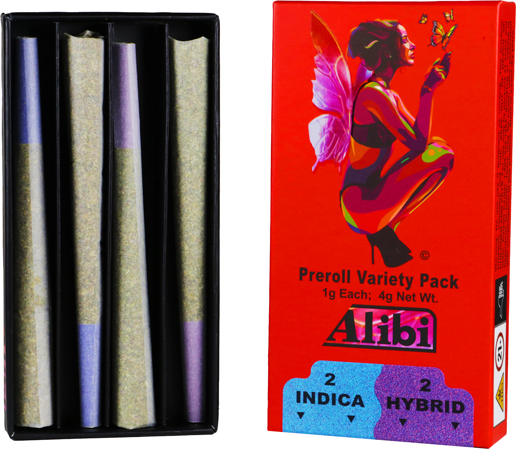 Photograph of product: Oui'd/Hybrid - Caramel Cream/Cherry Diesel 4 x 1g Variety Packs