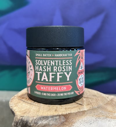 Photograph of product: Watermelon | au chocolat Rosin Taffy | 25mg