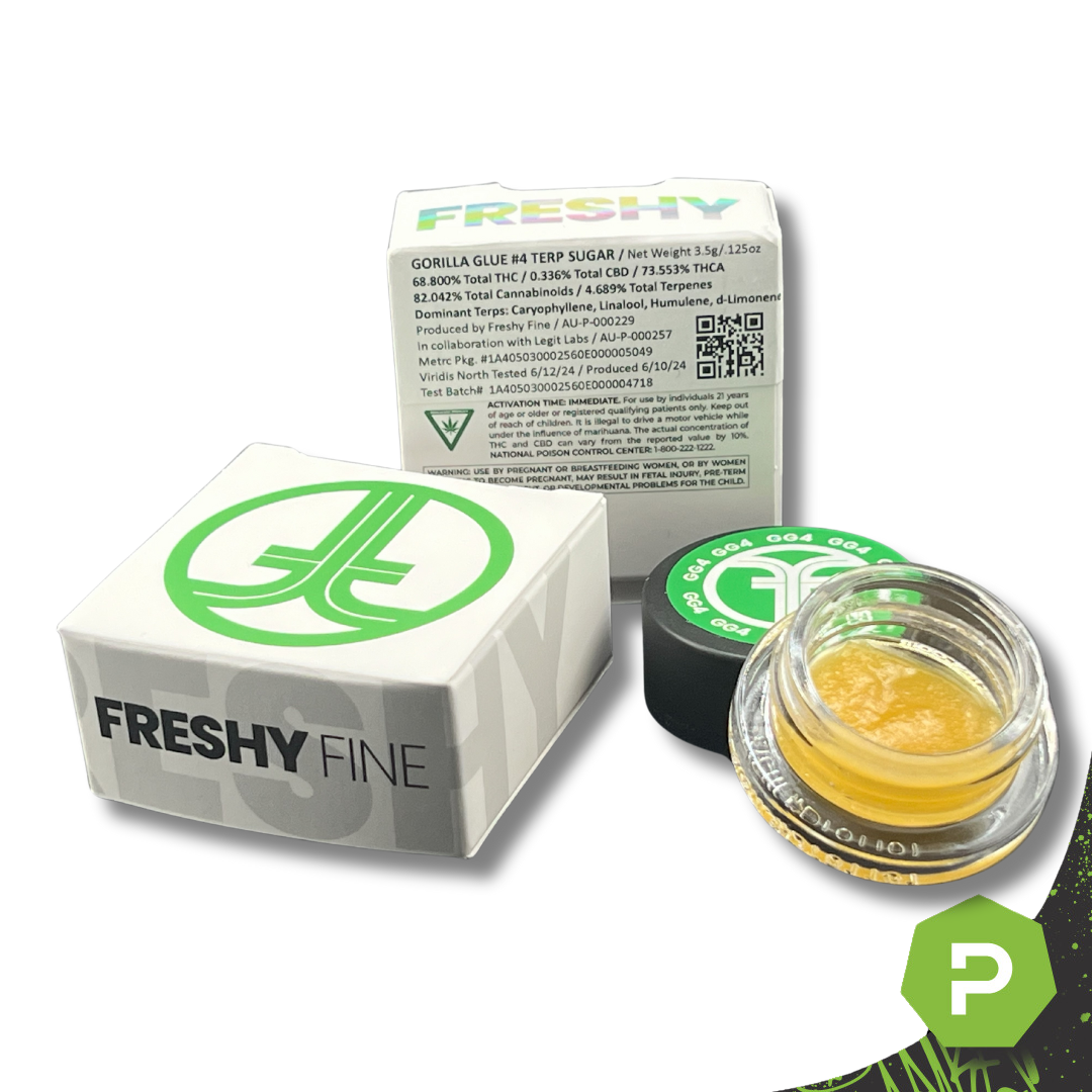 Photograph of product: Freshy Fine Terp Sugar | Gorilla Glue #4