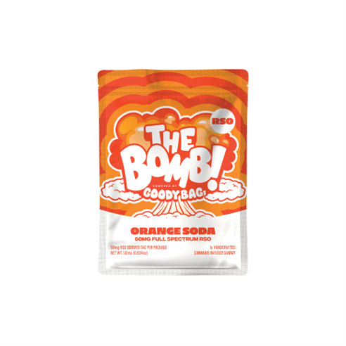 Photograph of product: Gummies | Goody Bag Mini Bombs | Orange Soda